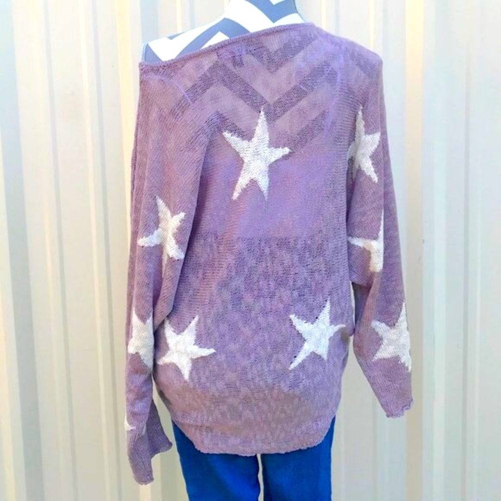 Dolman oversized star sweater - Picture 8 of 9